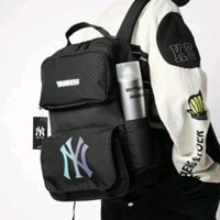 Balo M L B NEW YORK YAN KEES MONOGRAM chất vải Polyeste Hàn Quốc cao cấp, cặp sách thời trang 2 ngăn dung tích lớn