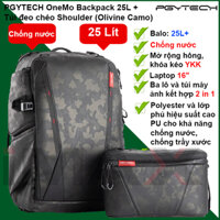 Balo máy ảnh PGYTECH OneMo Backpack 25L  Túi đeo chéo Shoulder Olivine Camo - Hàng chính hãng