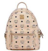 Balo MCM Stark Side Studs Backpack Visetos 'Pink'