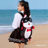 Balo mèo con dễ thương vải nhung cao cấp size lớn đựng sách vở, đồ dùng đi học đi du lịch - nhiều màu lữa chọn