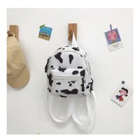 Balo Mini    Balo nữ vải canvas BÒ SỮA dễ thương - B01 - B01 - BALO TRẮNG