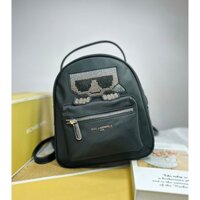 Balo Mini Chính Hãng Karl Lagerfeld Amour Màu Đen Đính Đá Size 30