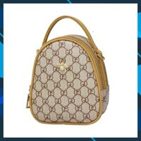 Balo Mini Con Ong Màu Nâu 3 Ngăn ( miễn phí ship )