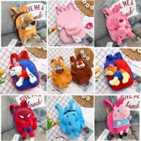 Balo Mini Đi Học Cho Bé Mầm Non Dễ Thương Ba Lô Nhỏ Hình Con Vật Hình Siêu Nhân Cute Siêu Nhẹ