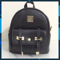 Balo Mini Hai Dải Da Mềm Size 20cm Có Thể Đeo Chéo ( miễn phí ship )