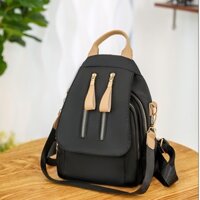 Balo mini nam nữ có ngăn đựng ví điện thoại chống trộm vải dù chống thấm Mim Mim Store B2K27