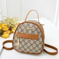 Balo mini nữ New4all thời trang cá tính (16x6 cm) - Nâu