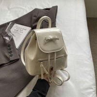 Balo mini nữ thắt nơ, túi đeo vai dây chéo phong cách Hàn Quốc