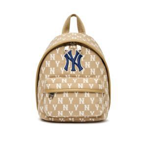 Balo MLB Monogram Mini Backpack New York Yankees Beige 3ABKS012N-50BGD