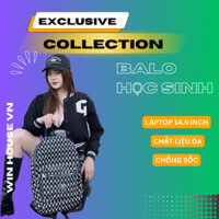 Balo monogram  logo nắp túi - Đi Học Đi CHơi