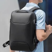 Balo nam chống nước - ba lô du lịch cũng đựng được máy tính xách tay có khóa chống trộm USB + PIN