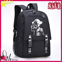 Balo nam đi học hình Luffy Cool Ngầu, Cặp học sinh cấp 1 2 3 đi học tiện lợi Hot 2022