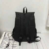 Balo nam nữ unisex đi học cao cấp đựng vừa laptop , Ba lô chống nước cặp sách nam nữ mini nhỏ gọn màu đen -JUGUE
