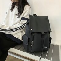 Balo nam nữ unisex đi học cao cấp đựng vừa laptop , Ba lô chống nước cặp sách nam nữ mini nhỏ gọn màu đen -MAXIM
