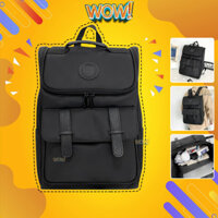 Balo nam nữ unisex đi học cao cấp đựng vừa laptop 15,7 inch, Ba lô cặp sách nam nữ mini nhỏ gọn màu đen BLM3