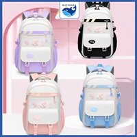 Balo Nam Nữ Unisex Đi Học, Balo Đi Học Sức Chứa Lớn Đựng Được Laptop 15inch Nhiều Ngăn, Balo Đi Học Cho Bé