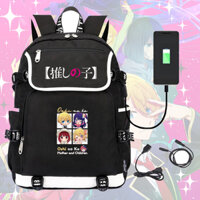 Balo nắp ngang in hình Oshi No Ko ver Cửa Sổ ĐỨA CON CỦA THẦN TƯỢNG anime chibi cặp sách nam nữ đi học đựng sách vở