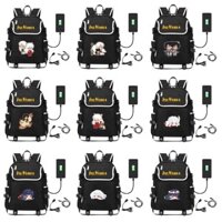 Balo nắp ngang in hình INUYASHA KHUYỂN DẠ XOA mẫu mới thiết kế thông minh đi học cho nam nữ