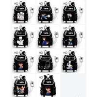 Balo nắp ngang in hình DETECTIVE CONAN Thám Tử Lừng Danh Conan anime chibi