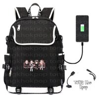 Balo nắp ngang in hình BLACK/PINK KILL THIS LOVE IDOL KPOP thiết kế thông minh cặp sách đi học cho nam nữ đẹp