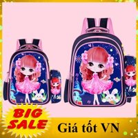 Balo người nhện, công chúa cho bé trai gái tiểu học, chống thấm nước, cặp sách đi học cấp 1, 2