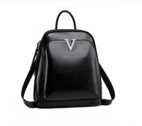 Balo nữ 100 da thật hàng cao cấp phong cách cá tính mới - Đen