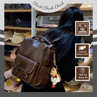 Balo nữ cặp đi học balo du lịch da trơn phong cách cổ điển