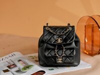 Balo Nữ Chanel Mini Replica 11 Cao Cấp Màu Đen 18x19x12cm