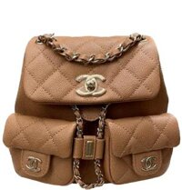 Balo Nữ Chanel Quilted Duma Backpack Hardware 'Caramel Beige'