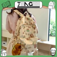 Balo nữ đi học balô capybara thời trang kháng nước form lớn đựng laptop 15.6 inch balora ulzzang