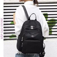 Balo nữ đi học thiết kế nhiều lớp, balo công suất lớn vải nylon chống thấm chống nước BG02 - Bắp Gạo Store