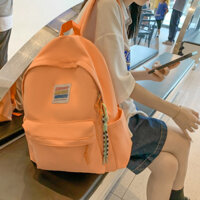 Balo nữ đi học thời trang ulzzang hàn quốc trơn basic giá rẻ cặp học sinh cấp 2, cấp 3 nhiều ngăn KURO BL14