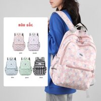 Balo nữ đi học thời trang ullzang sinh viên học sinh cấp 2 3 nhiều ngăn đựng vừa laptop vải nylon chống nước 1939