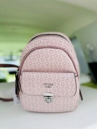 Balo Nữ Guess Casual Backpack For Women Peretz With Monogram Pink