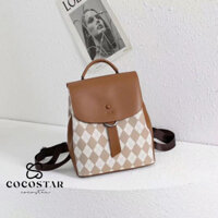 Balo nữ khoá tròn sọc caro thời trang #1169