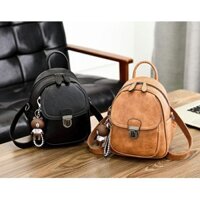 Balo nữ Mini phong cách Hàn Kèm Gấu Siêu Xinh T06