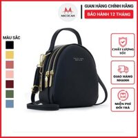 Balo Nữ Mini Thời Trang FOREVER YOUNG Đi Học Đeo Vai Đeo Chéo Da Mềm Nhiều Ngăn Tiện Dụng Đẹp Giá Rẻ FY04 - Micocah Mall - PL931-8 ĐEN