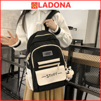 Balo nữ nam balo đi học nhiều ngăn,cặp học sinh đẹp đi chơi đựng laptop phong cách ulzzang unisex LADONA BL7
