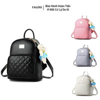 Balo nữ nhỏ gọn mini da đi học đi chơi thời trang công sở đẹp FALONI tiện dụng hàn quốc cute BDA