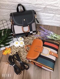 Balo Nữ Thời Trang - 🎁FREESHIP 50K 🎁- Balo Nữ Đeo Chéo Hàng Quảng Châu Cao Cấp Phối Màu Vintage Cực Đẹp BL04