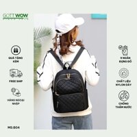Balo nữ thời trang Gott Wow vải dù dày chống thấm nước, balo nhỏ gọn - Size:H33xW28xD15- B04
