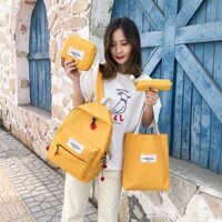 Balo nữ thời trang hàn quốc chất liệu vải canvas hàng quảng châu cao cấp - Thelaudy store