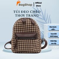 Balo nữ thời trang,balo mini Y&N_shop thời trang công sở,phong cách hàn quốc họa tiết kẻ sọc,chất liệu da PU cao cấp