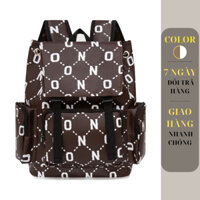 Balo ON Backpack Unisex Mẫu 2 Màu Nâu - Balo Đi Học - Balo Đi Chơi - Balo Chống Nước