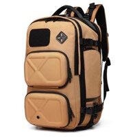 Balo Ozuko phong cách mới cho nam có sạc USB và cơ chế chống trộm công suất lớn, đa chức năng chống thấm nước - Brown - Small