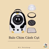 Balo phi hành gia chim cánh cụt dễ thương vận chuyển chó mèo TẶNG KÈM TẤM LÓT