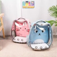 BaLô Phi Hành Gia Cho Chó Mèo, Balo Chó Mèo Nắp Trong Suốt Loại 7kg + Tặng Kèm Thảm, Lala Pets Shop