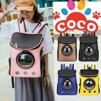 Balo Phi Hành Gia Size Lớn Cho Chó Mèo Bằng Da Chống Thấm Nước