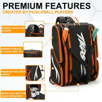 BALO PICKLEBALL MD PICKLEBALL CHÍNH HÃNG CAO CẤP, RỘNG RÃI, CHỐNG THẤM NƯỚC, CÓ NGĂN ĐỰNG GIÀY