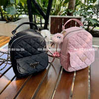 Balo Pra.da size nhỏ kèm móc khóa xinh hàng qccc